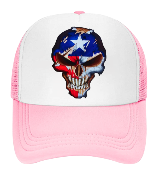 American Sniper Hat Adjustable Snapback Trucker Hat American Flag Skull Hat