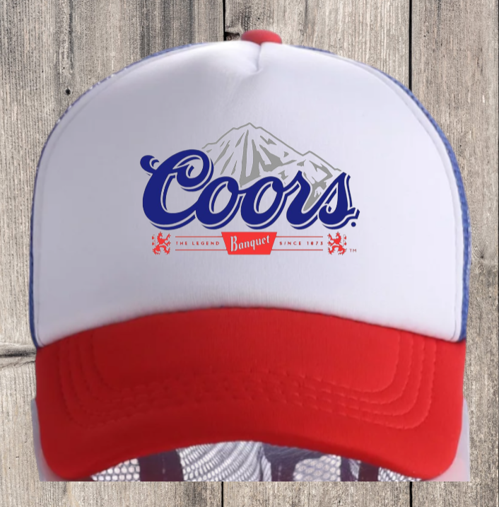 Coors Hat Adjustable Snapback Trucker Hat Vintage Style Coors Hat Drinking Hat