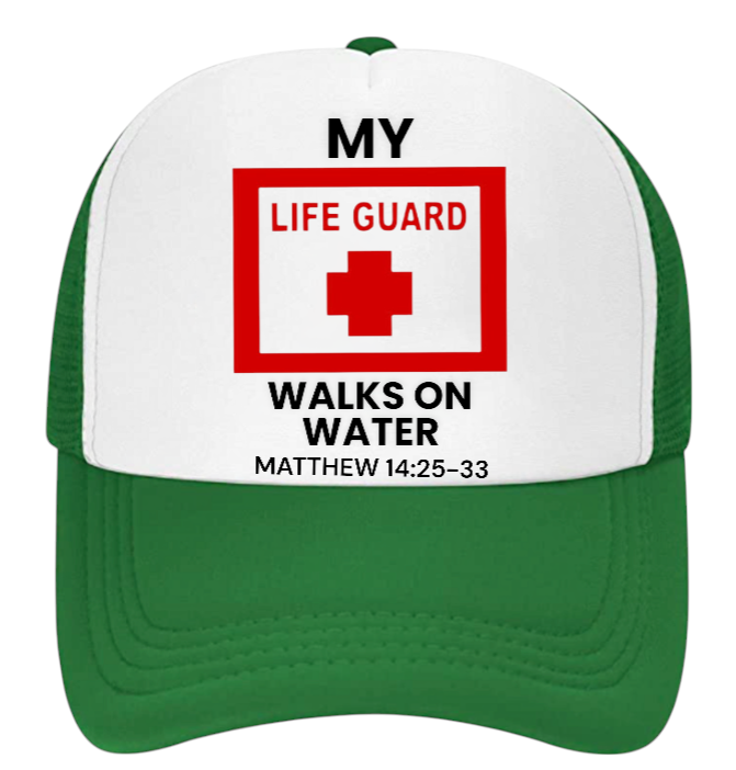 Lifeguard Hat Adjustable Snapback Trucker Hat I love Jesus Hat Faith Believe Hat
