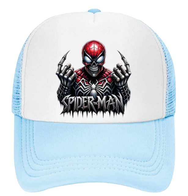 Spiderman Hat Adjustable Snapback Trucker Hat Spider Web Spiderman Superhero Hat