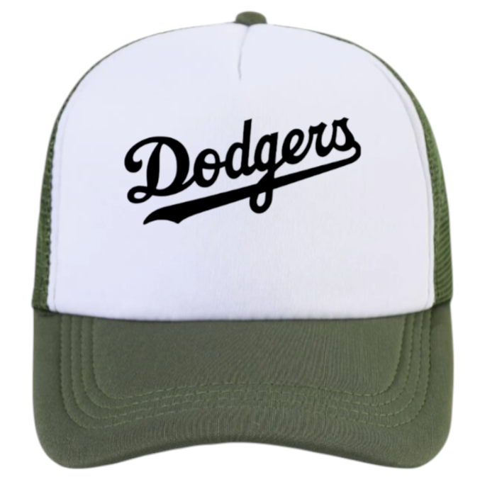 Dodgers Hat Adjustable Snapback Trucker Hat Dodgers Love Hearts Los Angeles Hat
