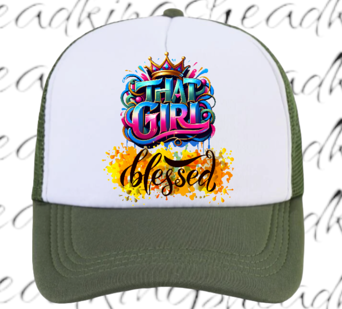 Blessed Hat Adjustable Snapback Trucker Hat That Blessed Girl Hat Woman Hat