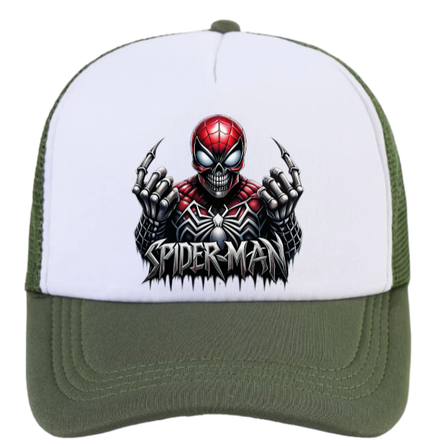 Spiderman Hat Adjustable Snapback Trucker Hat Spider Web Spiderman Superhero Hat