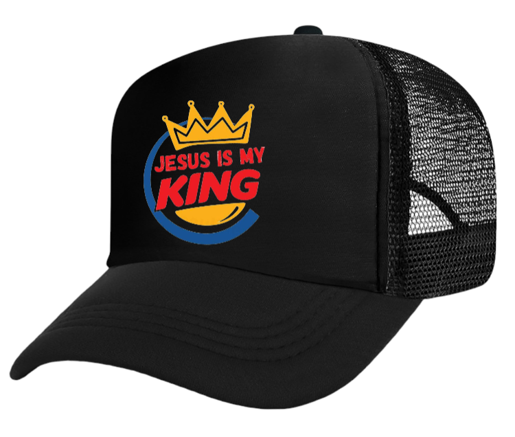 Jesus Is King Hat Adjustable Snapback Trucker Hat Jesus Faith Believe King Hat