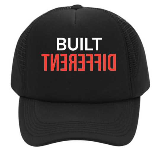 Built Different Hat Adjustable Snapback Trucker Hat Match with Sneakers Jordan 4
