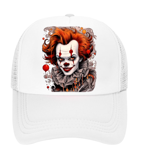 Joker Hat Clown Adjustable Snapback Trucker Hat Smiling Clown Scary Clown Hat