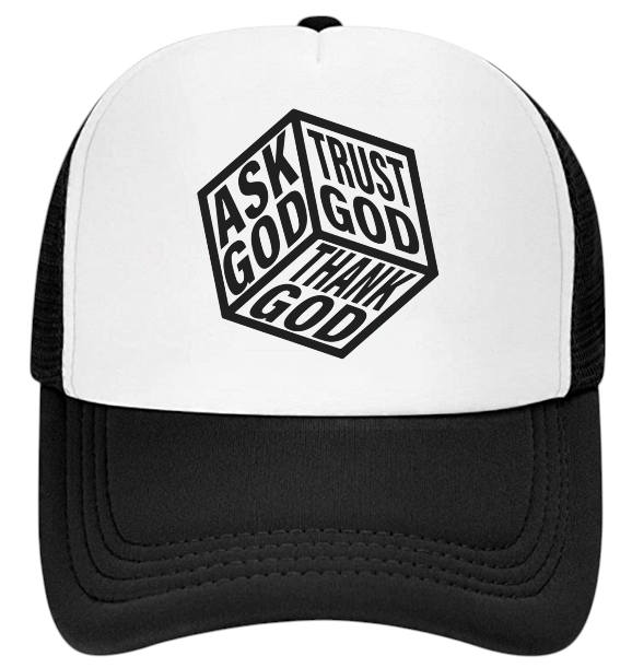 Jesus Is King Hat Adjustable Snapback Trucker Hat Religious Prayers Faith Bless