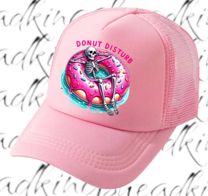 Donut Hat Do Not Disturb Adjustable Snapback Trucker Hat Summer Hat Doughnut Hat