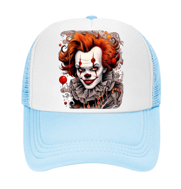 Joker Hat Clown Adjustable Snapback Trucker Hat Smiling Clown Scary Clown Hat