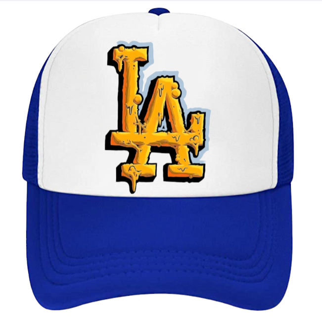 LA Dodgers Hat Adjustable Snapback Trucker Hat  Baseball Hat Los Angeles Heart