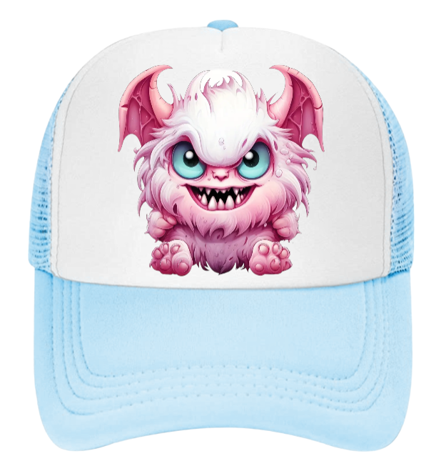 Cute Devil Hat Adjustable Snapback Trucker Hat Angry Alien Evil Devil Cute Cat