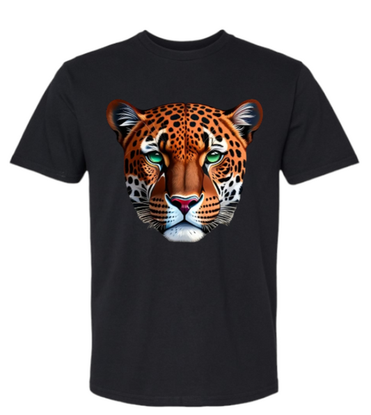 Wild Tiger T-shirt 100% Cotton Animal Lover T-shirt Black (Choose Your Size)