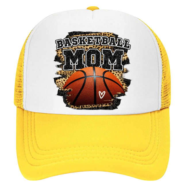 Basketball Hat Trucker Adjustable Hat Snapback Women Hat Basketball Mom Hat