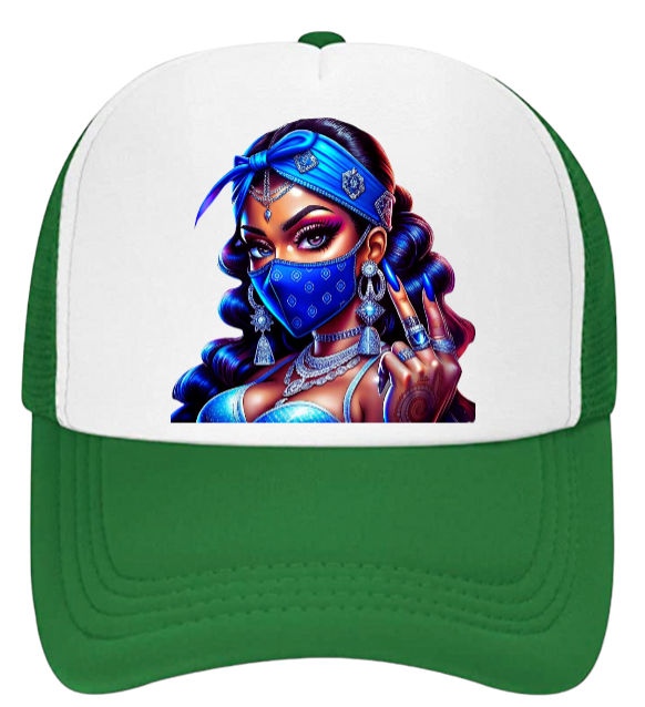 Gangster Girl Hat Adjustable Snapback Trucker Hat Outdoors Colorful Rich Girl