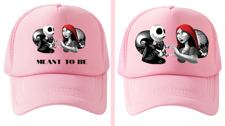 Christmas Hat Adjustable Trucker Hat Nightmare Before Christmas True Love Hat