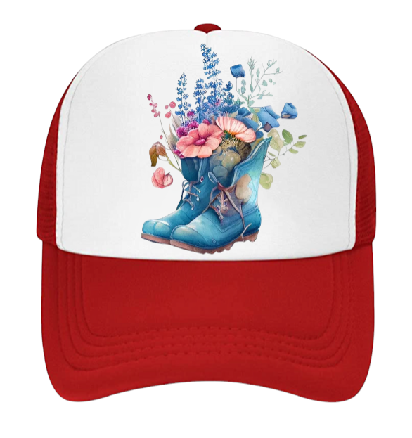 Garden Boots Hat Baseball Hat for Florist Farmer Gardener Flower Lover Hat