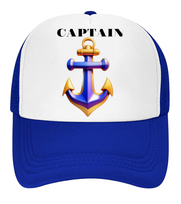 Captain Hat First Mate Hate Adjustable Snapback Trucker Hat Colorful Sea Anchor