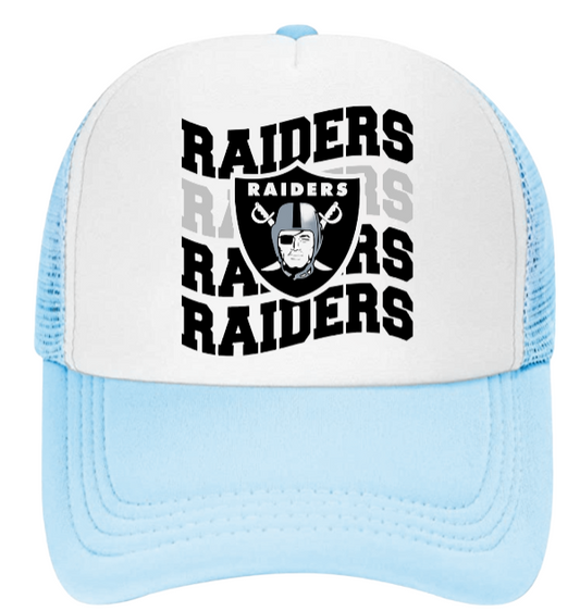 Raiders Hat Adjustable Snapback Trucker Hat Football Season Las Vegas Raider Hat