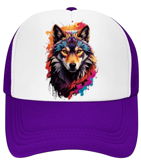 Wolf Hat Baseball Hat Trucker Hat Adjustable Snapback Hat Unisex Wild Fox