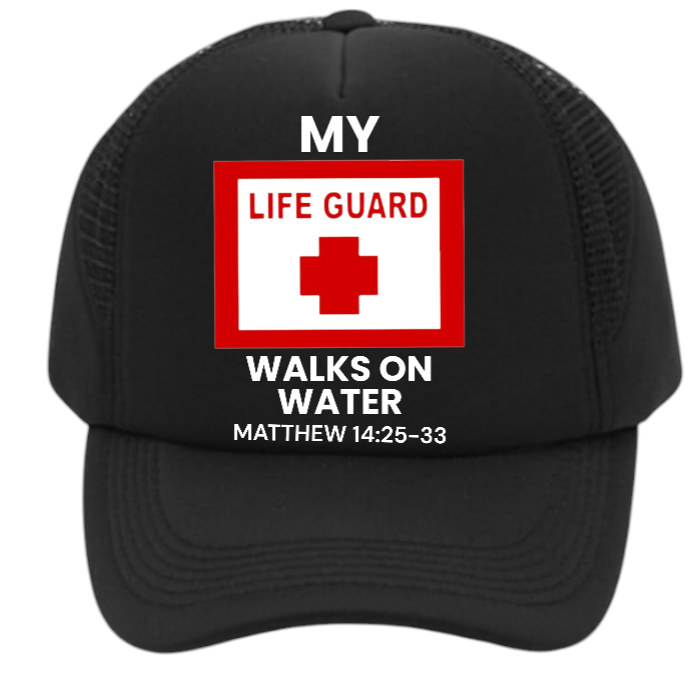 Lifeguard Hat Adjustable Snapback Trucker Hat I love Jesus Hat Faith Believe Hat