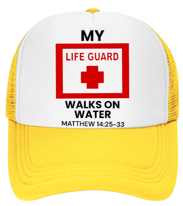 Lifeguard Hat Adjustable Snapback Trucker Hat I love Jesus Hat Faith Believe Hat