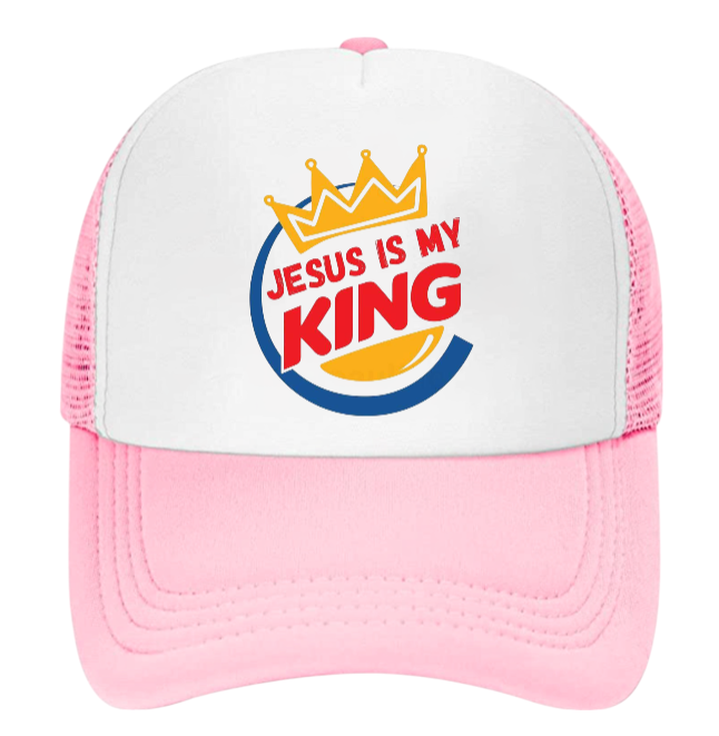 Jesus Is King Hat Adjustable Snapback Trucker Hat Jesus Faith Believe King Hat