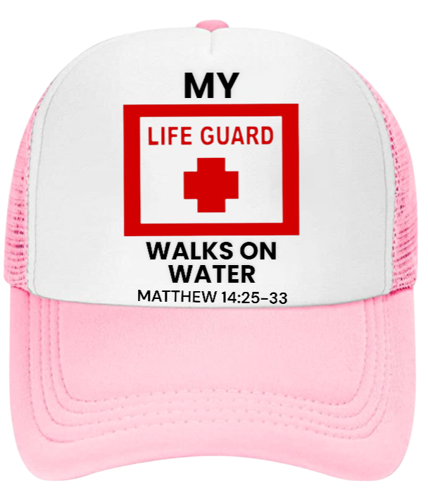 Lifeguard Hat Adjustable Snapback Trucker Hat I love Jesus Hat Faith Believe Hat