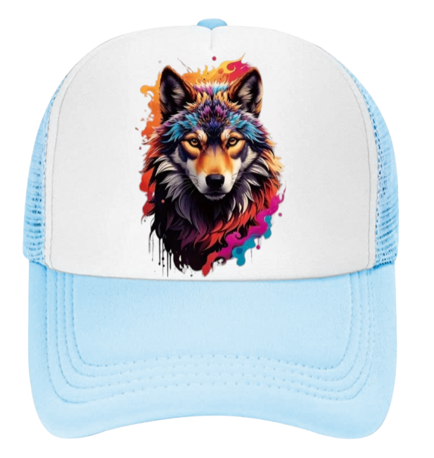 Wolf Hat Baseball Hat Trucker Hat Adjustable Snapback Hat Unisex Wild Fox