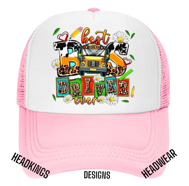 Bus Driver Hat Adjustable Snapback Trucker Hat Best Driver Ever Bus Driver Gift