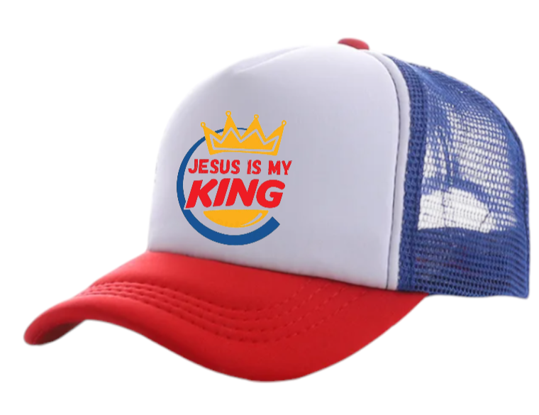 Jesus Is King Hat Adjustable Snapback Trucker Hat Jesus Faith Believe King Hat
