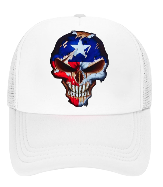 American Sniper Hat Adjustable Snapback Trucker Hat American Flag Skull Hat