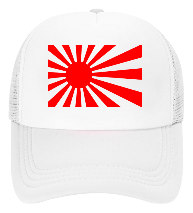 Japan Flag Hat Adjustable Snapback Trucker Hat Rising Sun Flag of Japan Hat