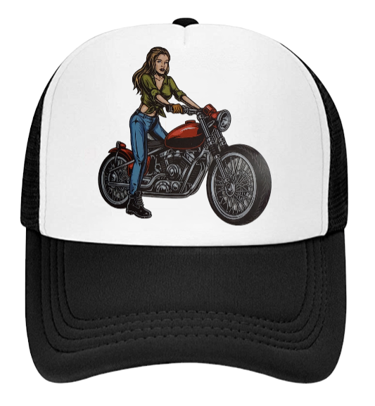 Girls Motorbike Hat Baseball Hat Trucker Hat Adjustable Snapback Biker Girl Hat