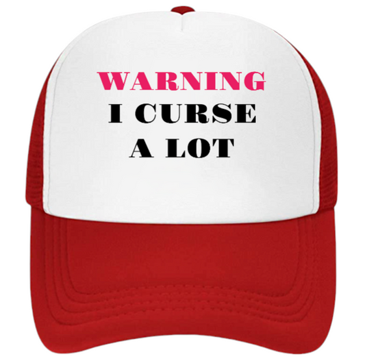 I Curse A lot Hat Adjustable Snapback Trucker Hat Funny Hat Cursing People Gift