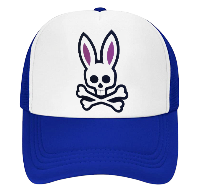 Bunny Hat Adjustable Snapback Trucker Hat Bunny Skull Bunny Skeleton Hat