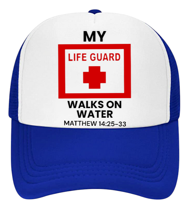 Lifeguard Hat Adjustable Snapback Trucker Hat I love Jesus Hat Faith Believe Hat
