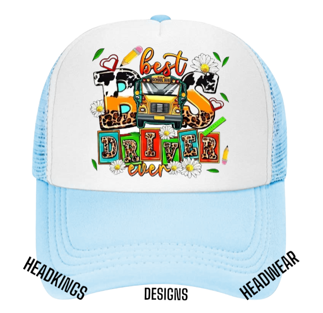Bus Driver Hat Adjustable Snapback Trucker Hat Best Driver Ever Bus Driver Gift