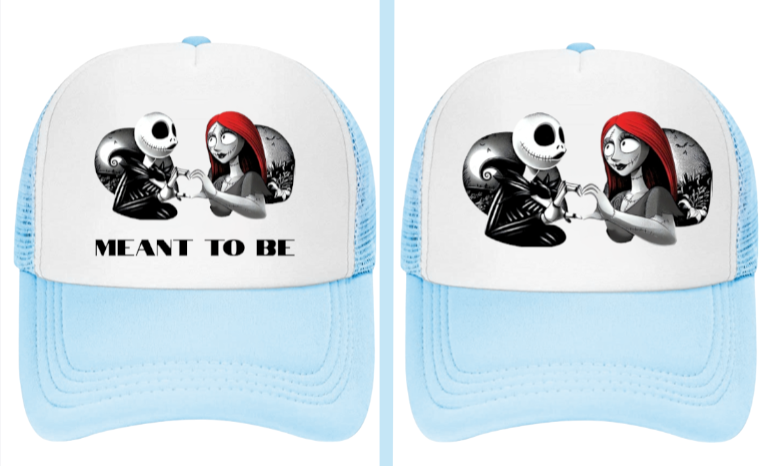 Christmas Hat Adjustable Trucker Hat Nightmare Before Christmas True Love Hat