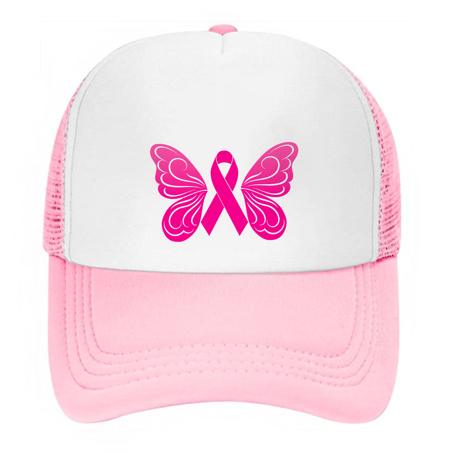 Cancer Hat Adjustable Snapback Trucker Hat Fight Cancer Butterfly Faith Believe