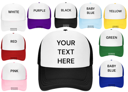 Custom Trucker Hats 20 Letters Max on Blank Hats Send Message to Confirm NEW Hat