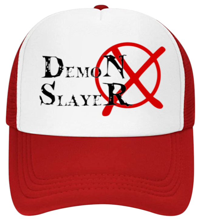 Demon Slayer Hat Adjustable Snapback Trucker Hat Anime Superhero Hat Fire Flames