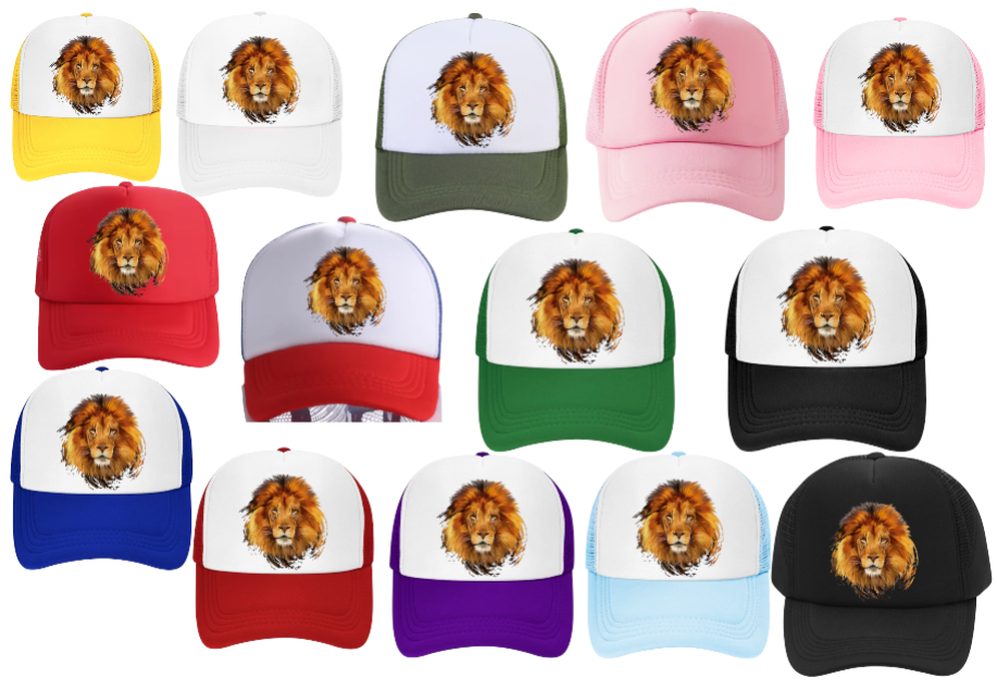 Lion Hat Adjustable Snapback Trucker Hat Lion King Hat King of Jungle Safari Hat
