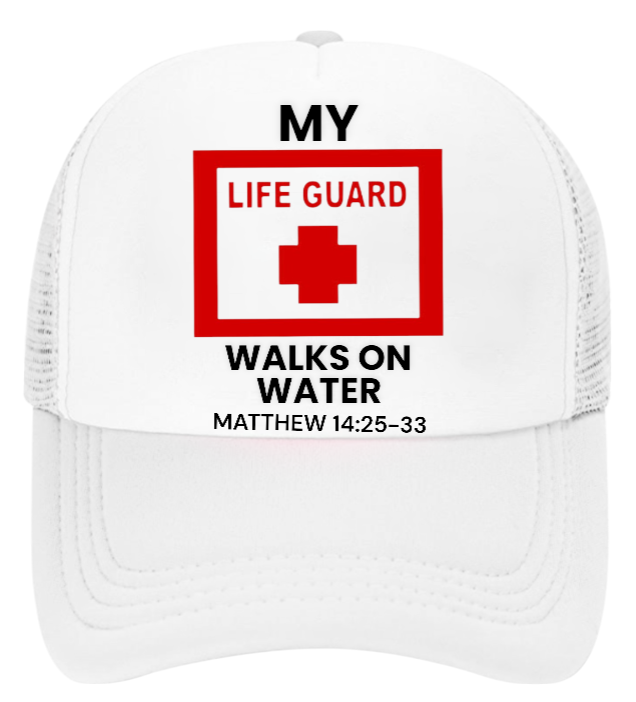 Lifeguard Hat Adjustable Snapback Trucker Hat I love Jesus Hat Faith Believe Hat