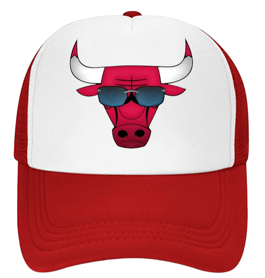 Bulls Football Hat Adjustable Snapback Trucker Hat Football Season Hat