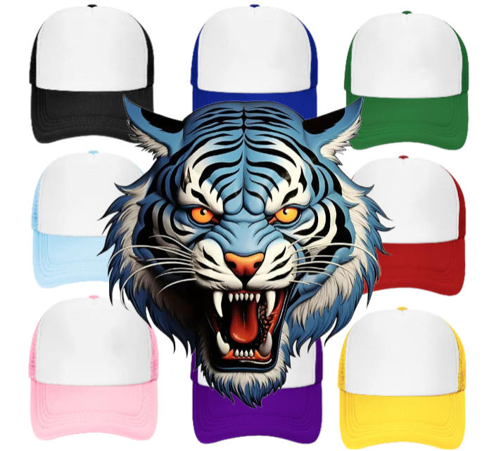 Wild Tiger Hat Baseball Hat Adjustable Snapback Trucker Hat Fierce Tiger Hat