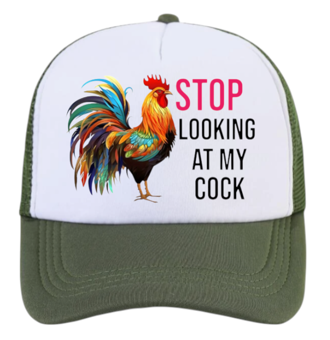 Chicken Hat Adjustable Snapback Trucker Hat Cock Rooster Hat Animal Lover Gift