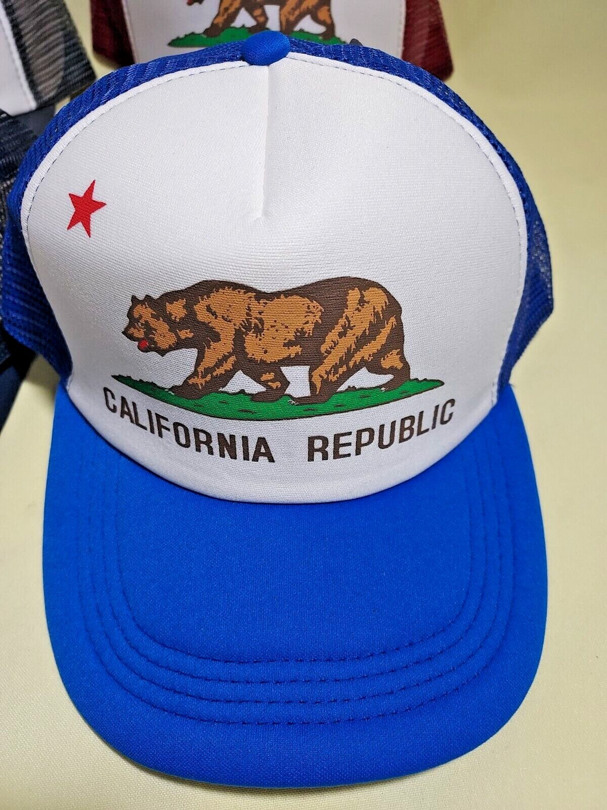 California Bear Baseball Trucker Hat Adjustable Snapback Men Women Durable Hat