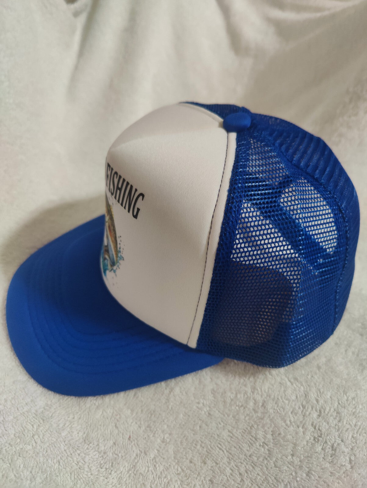 Fishing Hat Adjustable Snapback Trucker Hat Gift For Fishing Lovers Outdoors Hat
