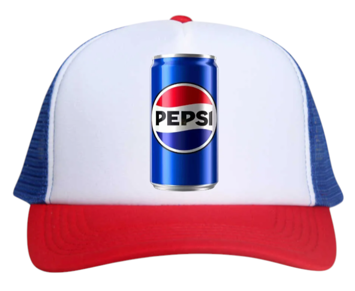 Soda Hat Pepsi Hat Adjustable Snapback Trucker Hat Coca-Cola Soda Hat Beverage
