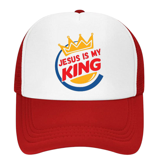 Jesus Is King Hat Adjustable Snapback Trucker Hat Jesus Faith Believe King Hat